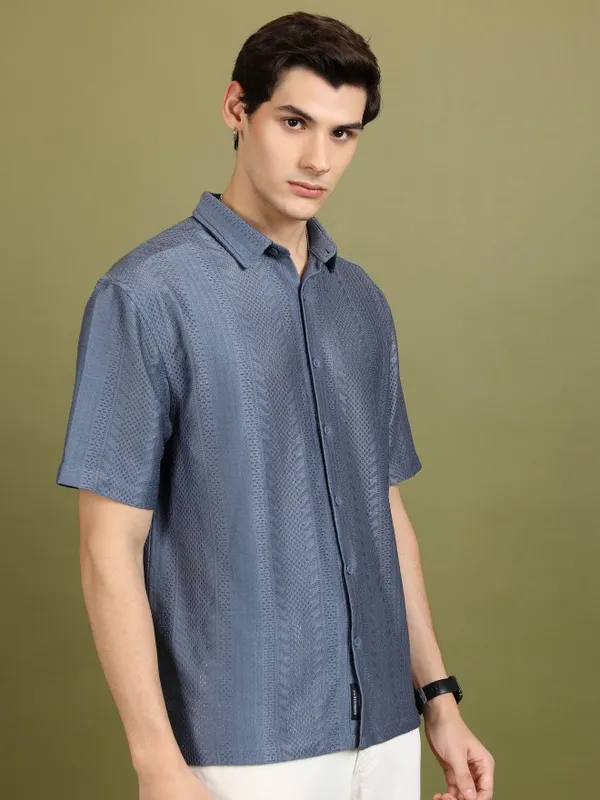 Men Oversized Fit Casual Shirt