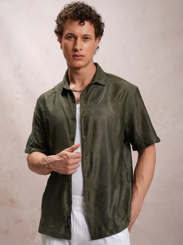 Men Oversized Fit Casual Shirt