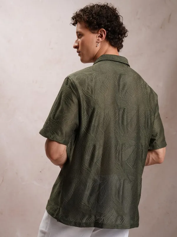 Men Oversized Fit Casual Shirt