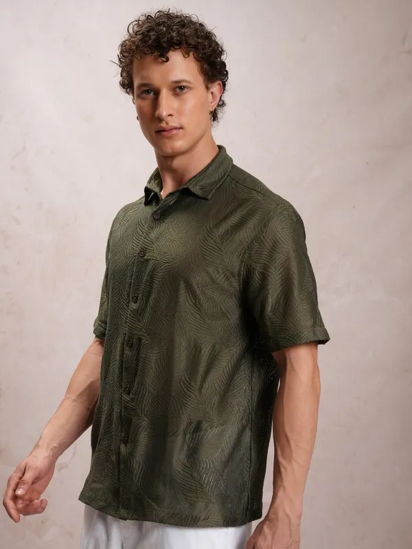 Men Oversized Fit Casual Shirt