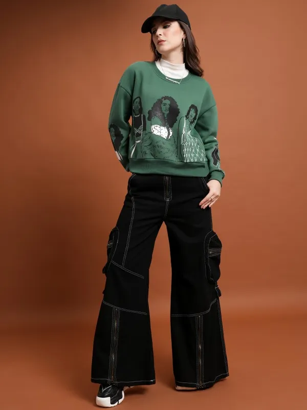 Women Printed Sweatshirt