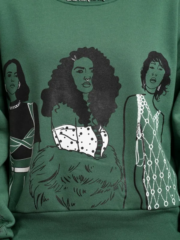 Women Printed Sweatshirt