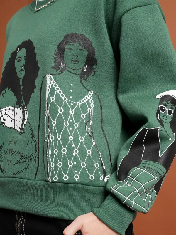 Women Printed Sweatshirt