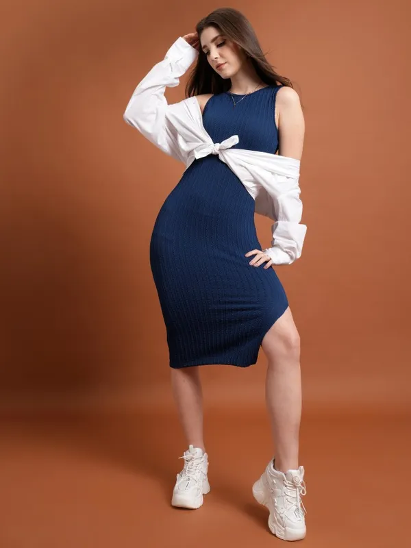 Solid Bodycon Dress