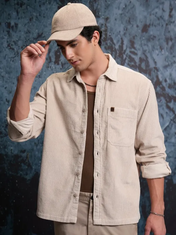 Men Oversized Fit Casual Shirt