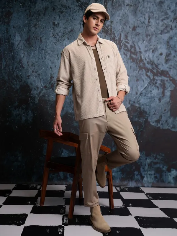 Men Oversized Fit Casual Shirt