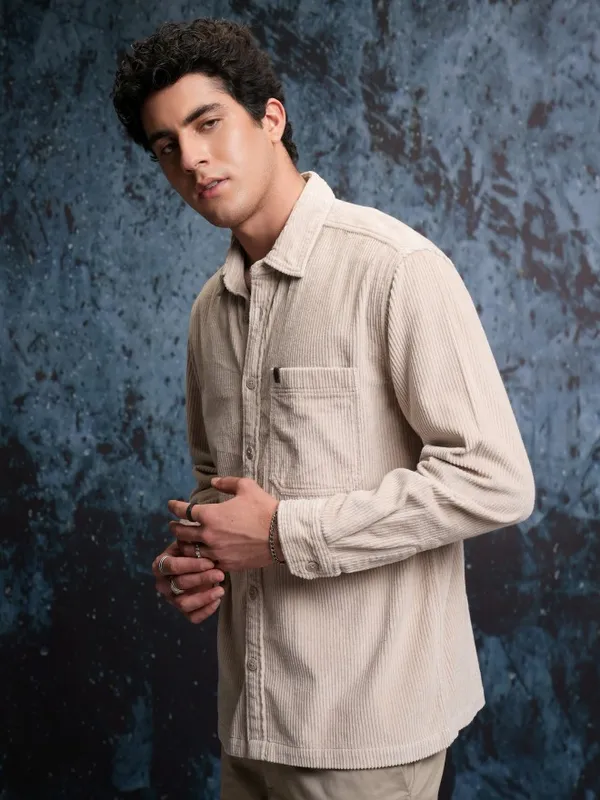 Men Oversized Fit Casual Shirt
