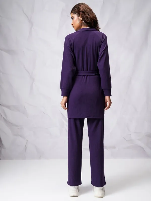 Tokyo Talkies Women Navy Blue Top With Trouser