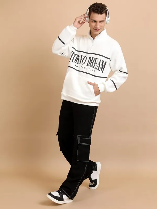  Highlander Men White Printed Sweatshirts