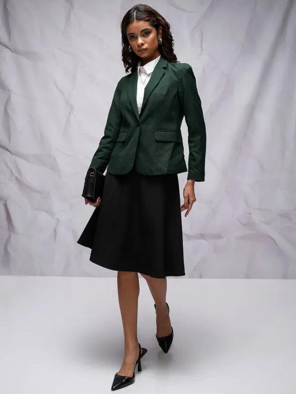 Tokyo Talkies Women Green Blazers