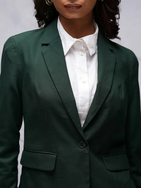  Tokyo Talkies Women Green Blazers