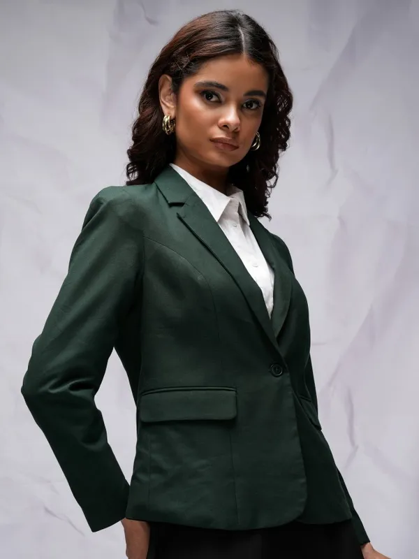 Tokyo Talkies Women Green Blazers