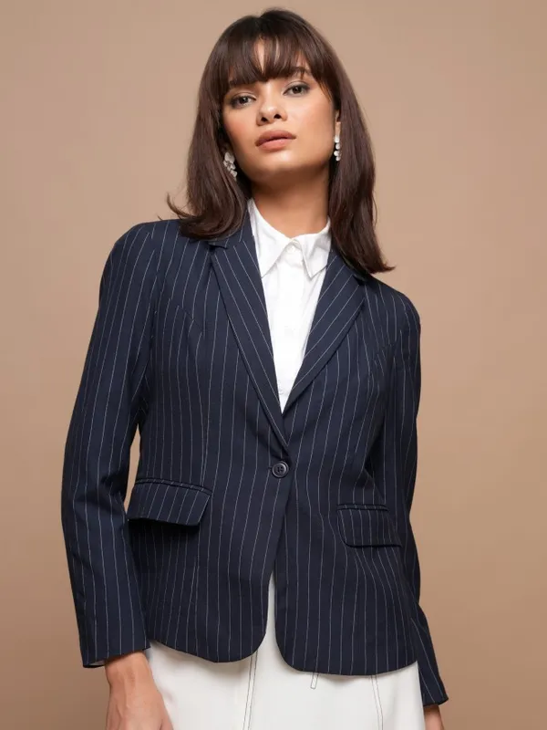 Striped Regular Fit Blazers