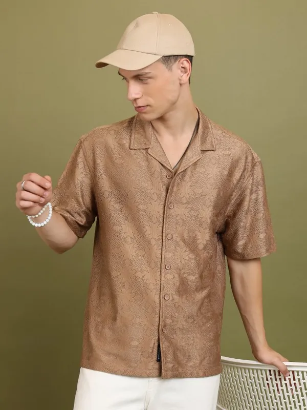 Men Oversized Fit Casual Shirt