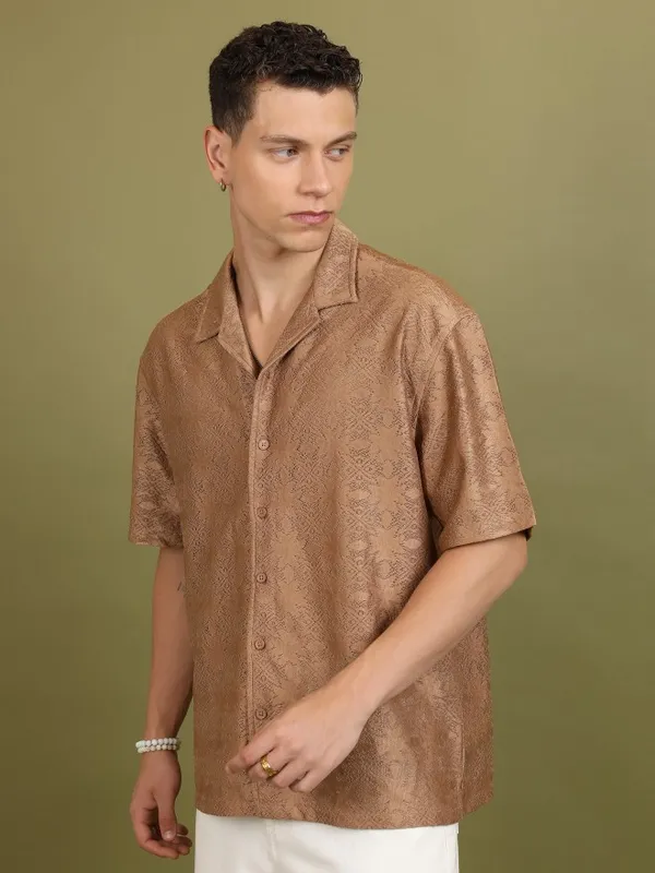 Men Oversized Fit Casual Shirt