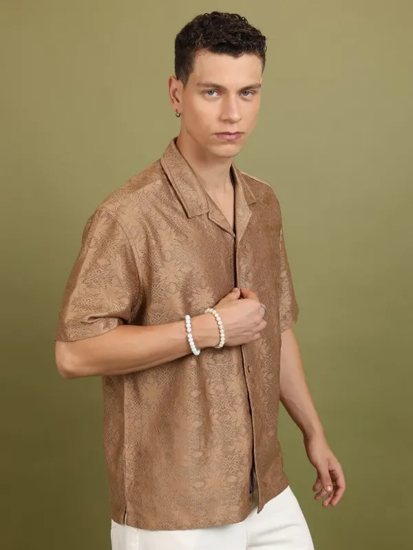 Men Oversized Fit Casual Shirt