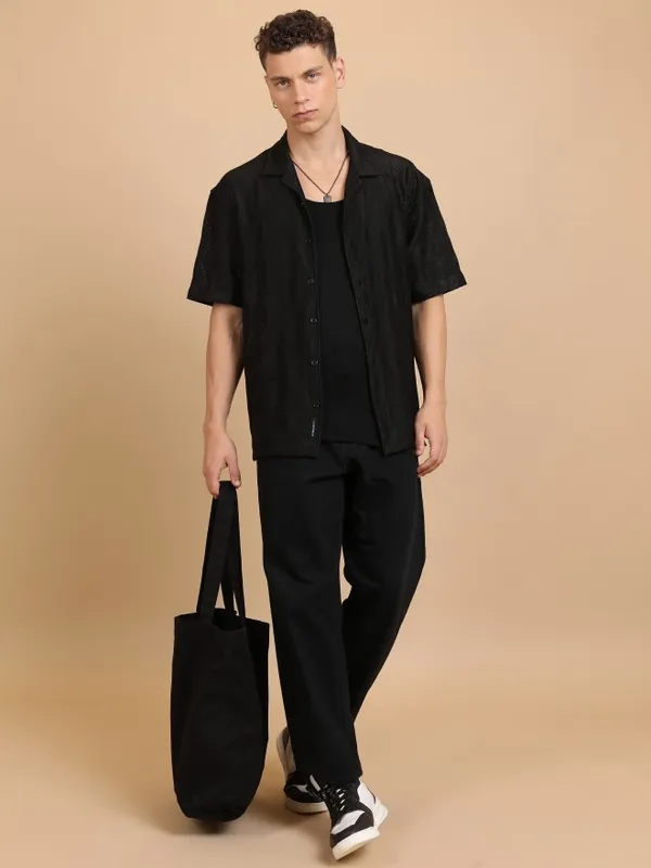Men Oversized Fit Casual Shirt