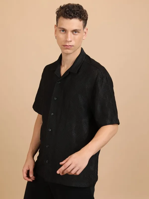 Men Oversized Fit Casual Shirt