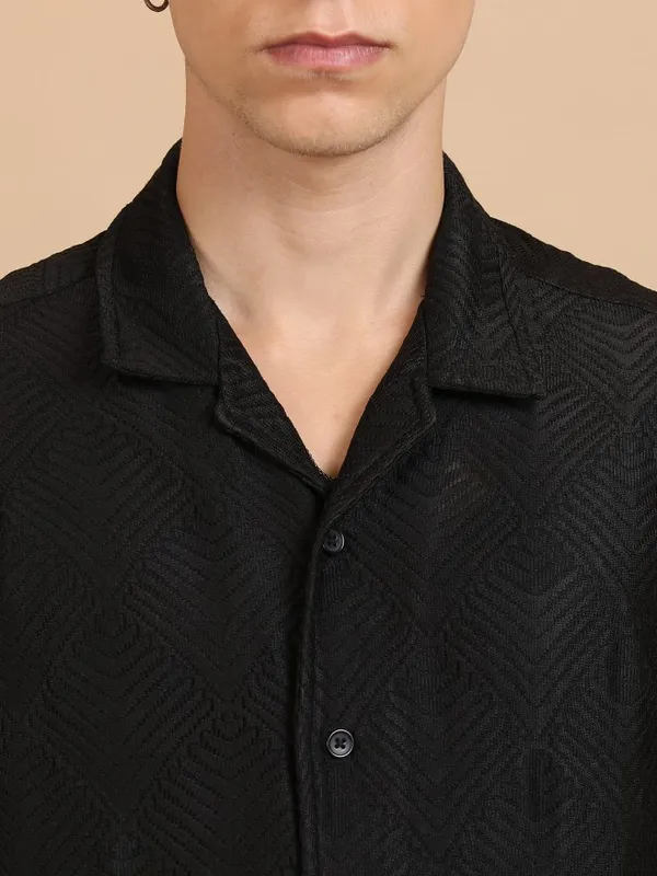 Men Oversized Fit Casual Shirt