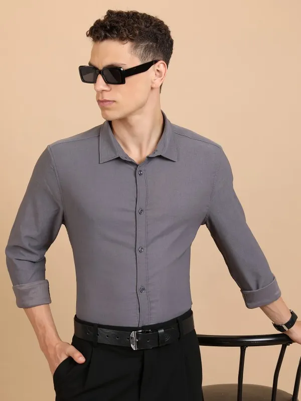 Men Slim Fit Casual Shirt