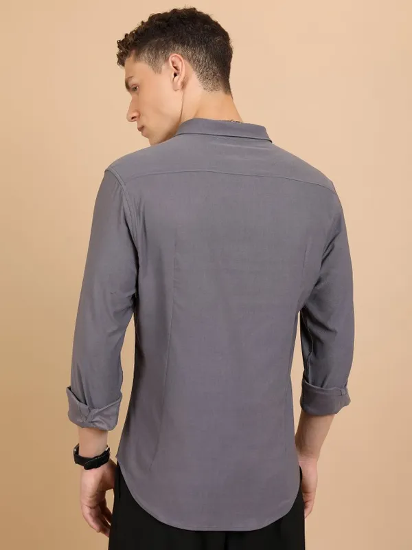 Men Slim Fit Casual Shirt
