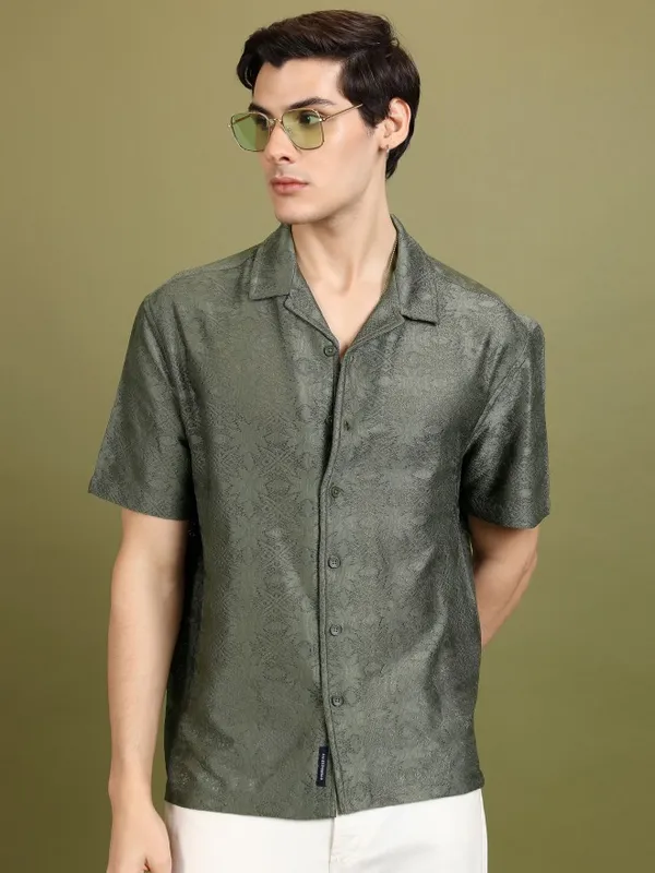 Men Oversized Fit Casual Shirt