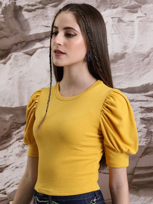 Solid Fitted Top