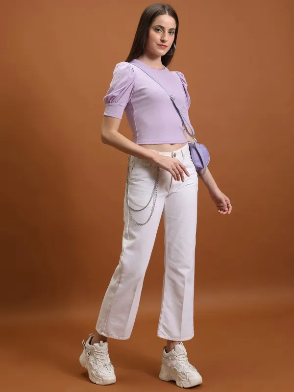 Solid Fitted Top