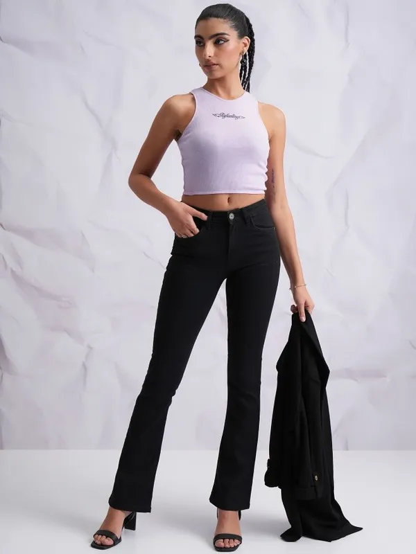 Printed Fitted Top