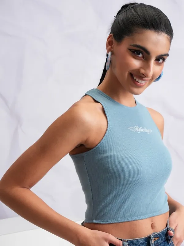 Printed Fitted Top