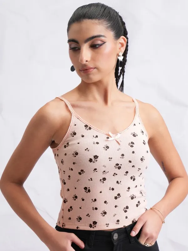 Printed Fitted Top