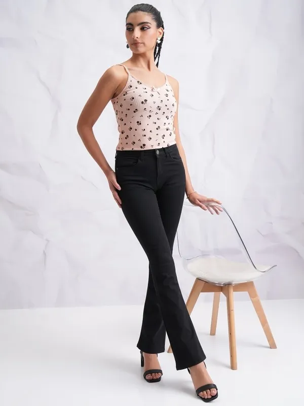 Printed Fitted Top