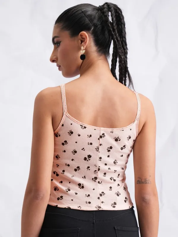 Printed Fitted Top