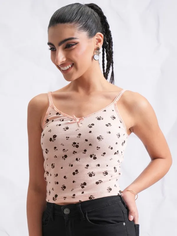 Printed Fitted Top