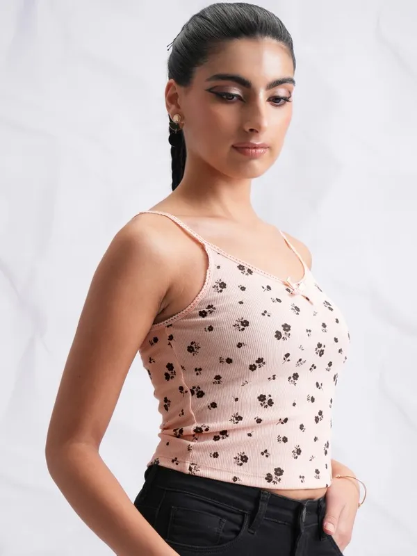 Printed Fitted Top