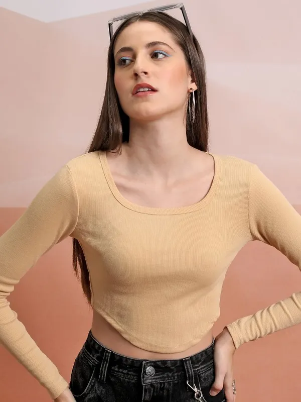 Solid Fitted Top