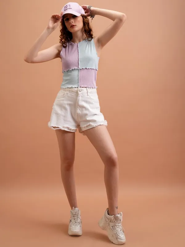 Solid Fitted Top