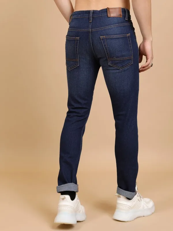  Highlander Men Blue Skinny Fit Clean Look Jeans