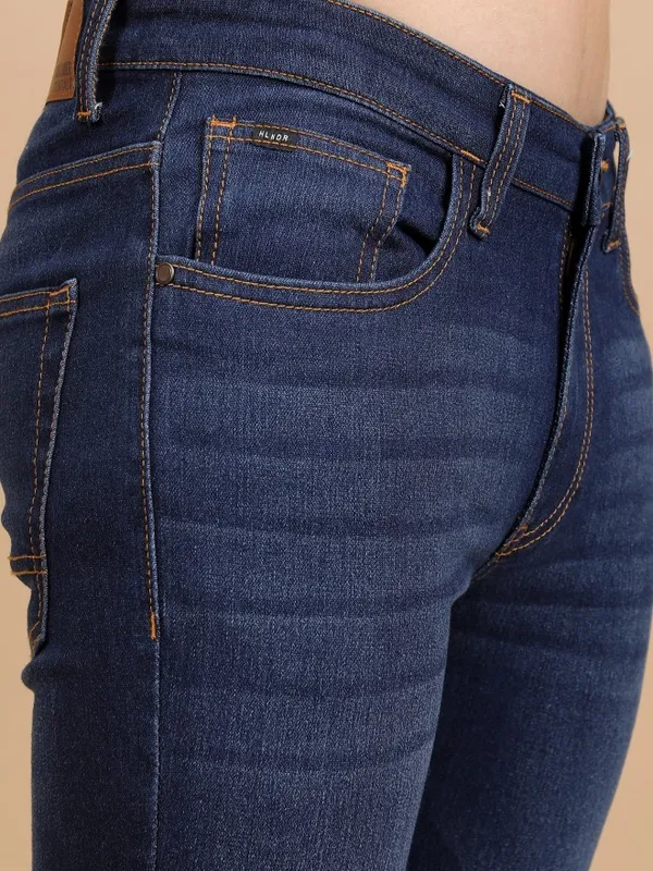 Highlander Men Blue Skinny Fit Clean Look Jeans