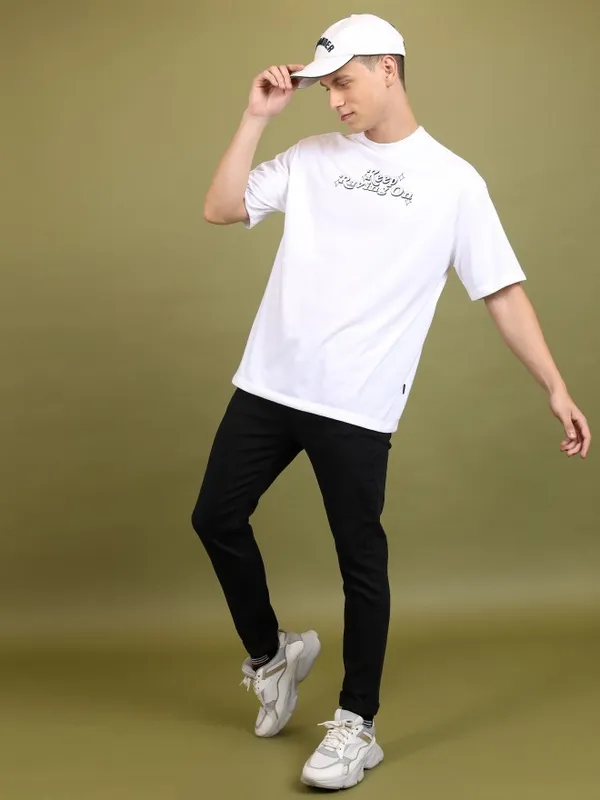  Highlander Men Black Slim Fit Clean Look Jeans