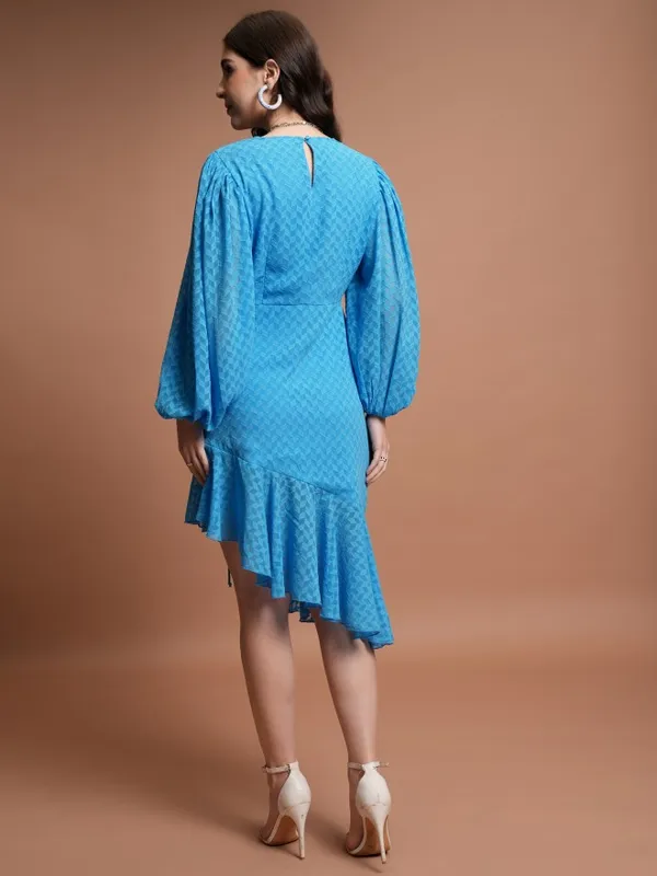 Self Design Fit And Flare Dress