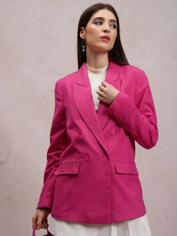  Tokyo Talkies Women Pink Blazers