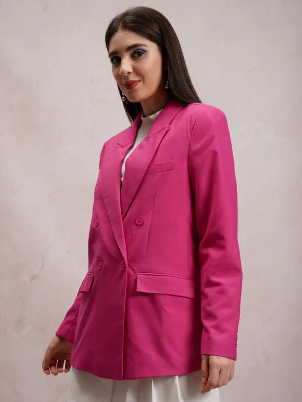  Tokyo Talkies Women Pink Blazers