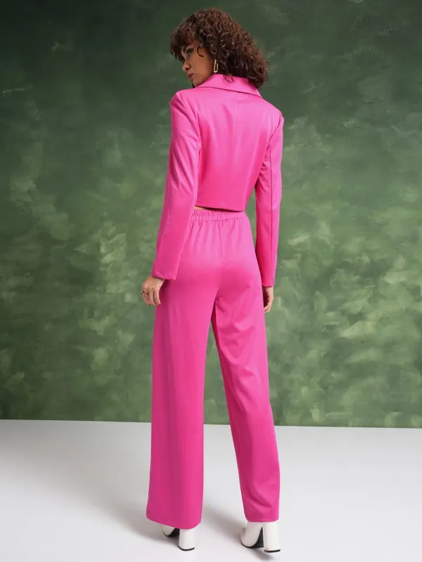 Women Coat With Trousers Co-Ords