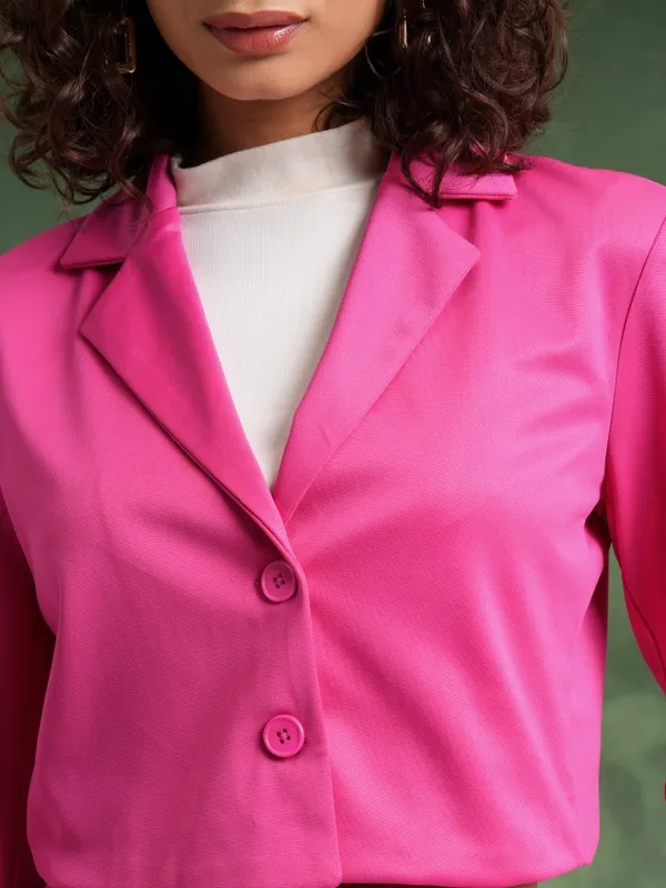 Women Coat With Trousers Co-Ords