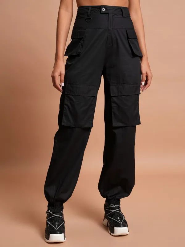 Solid Regular Fit Joggers