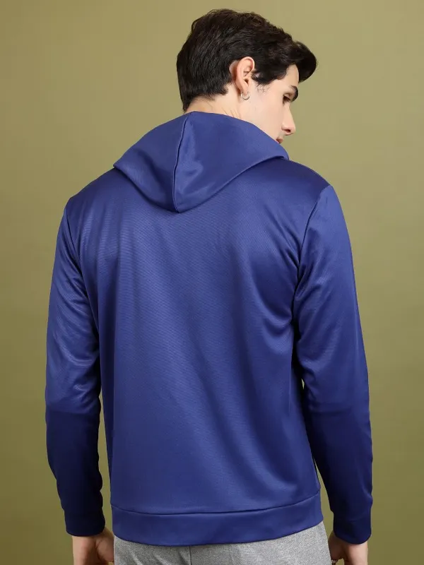Highlander Men Blue Solid Open Front Jacket