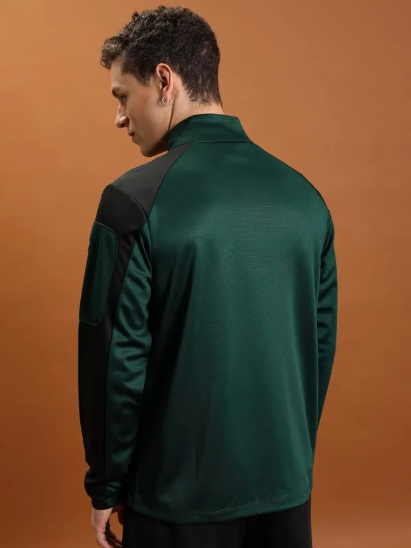  Highlander Men Green Solid Open Front Jacket Jackets