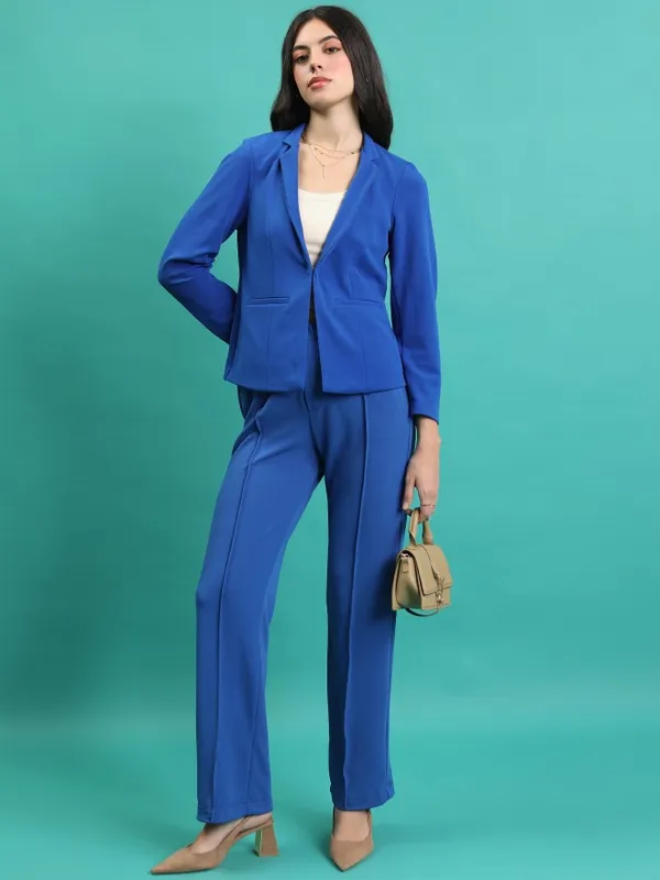  Tokyo Talkies Women Blue Blazers