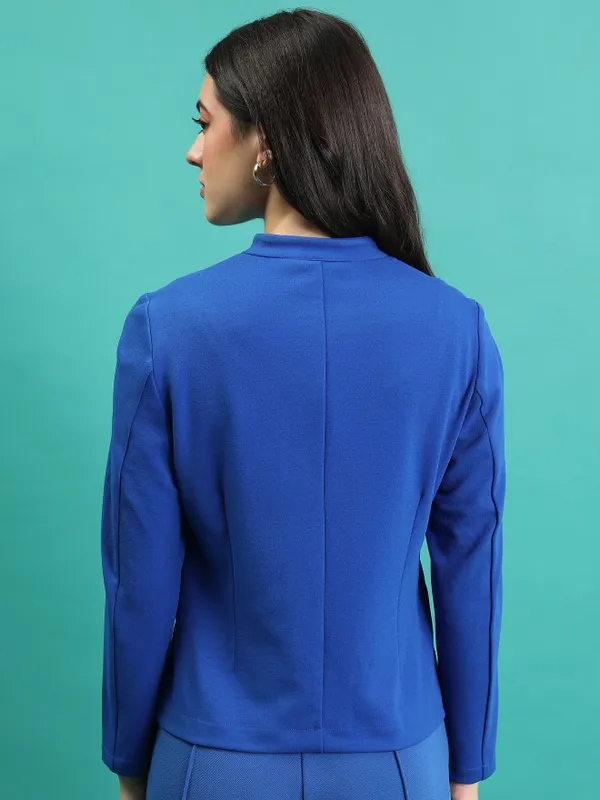  Tokyo Talkies Women Blue Blazers